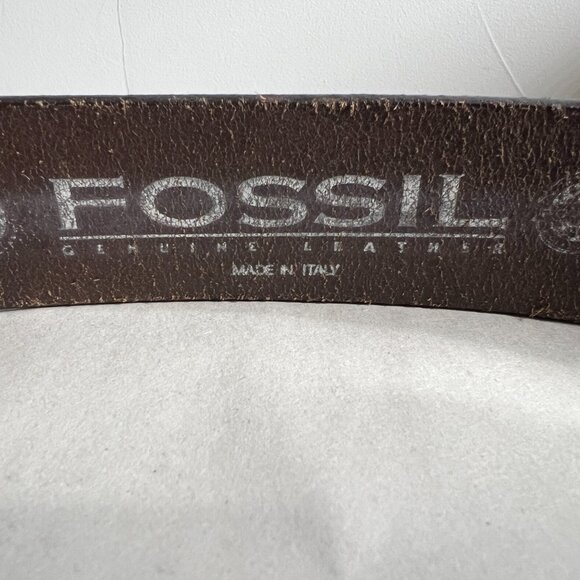 Fossil Mens Italian Leather Belt Size 40 - Picture 5 of 7